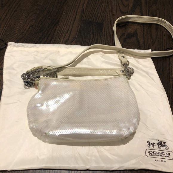 RARE Coach Sequin Poppy Bag - Picture 2 of 5